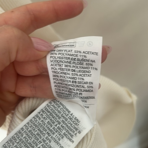 & other stories Fitted Open Back Midi Dress cream
White size small ribbed knit - Picture 9 of 9